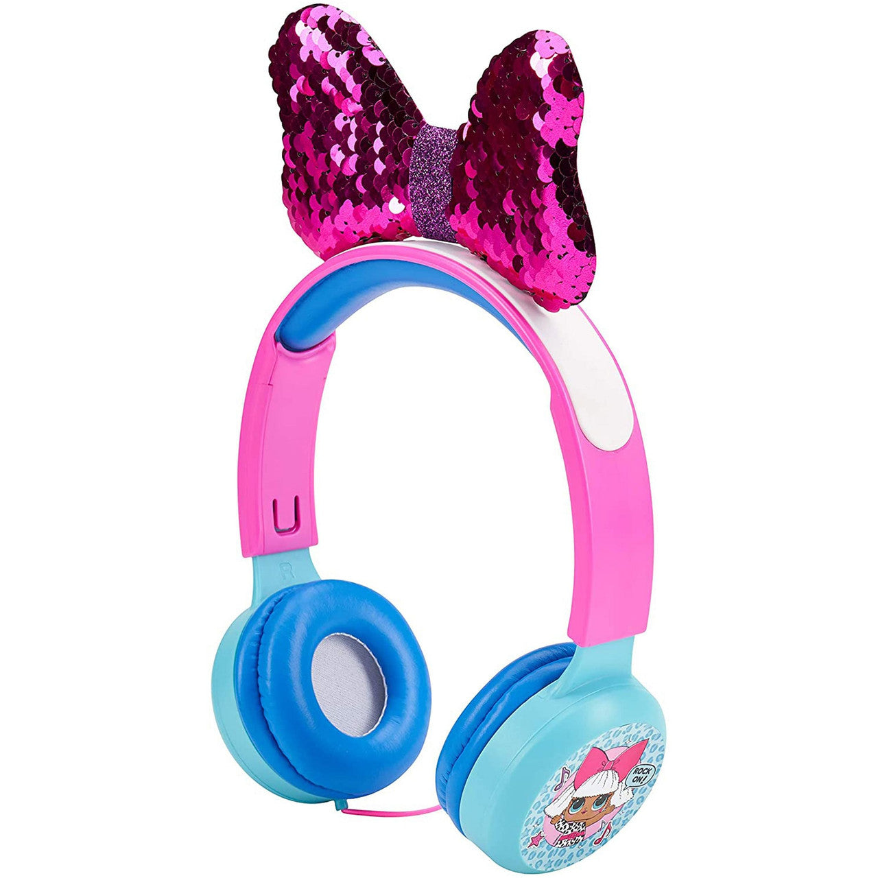 L.O.L. Surprise! Kid-Safe Diva Headphones in Pink-0