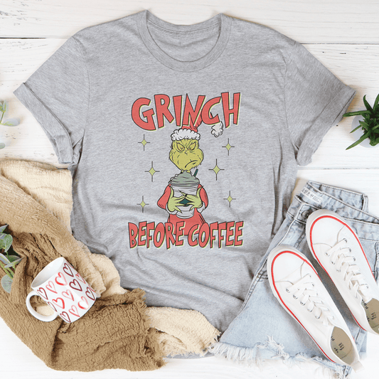 Grinch Before Coffee Tee-1